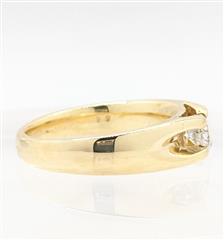 MagicGlo 14K Solid Yellow Gold 8.67g .50 CT Diamond Solitaire Ring Size-9.25